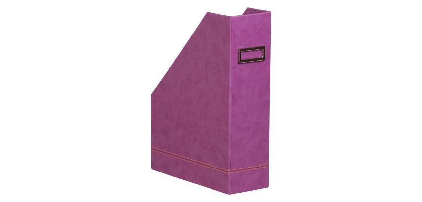 Rhodiarama Porte-revues, en similicuir, 10 x 25 x 31 cm