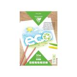 PAPIER BLANC RECYCLÉ, Bloc de 50 feuilles 120g/m2 au format A4 (21x29,7cm) - Blanc