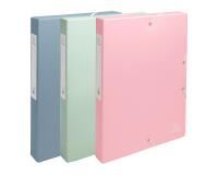 Boîte de classement dos 25mm carte recyclée 600g/m2 Autentik - Couleurs assorties