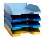Pack Letter Trays Bee Blue Ass. Colors - Assorted colours