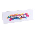 Lot de 5 chevalets double face horizontal A4 - Cristal