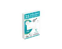 Paquet de 25 Enveloppes Blanches C6-114x162 mm - Précasées - Auto-Adhésives - 80g/m2 - Blanc