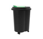 Abfalleimer Tri Bin EcoBlack - Schwarz