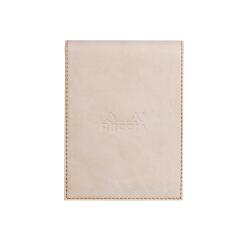 Rhodiarama porte-bloc avec porte-crayon + bloc N°12 ligné - Beige