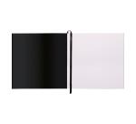 Rhodia Touch Watercolor Book, papier 100% coton grain satiné 300g - 21x21 cm, 40 pages - Noir