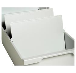 Trennplatte DIN A6 quer - Lichtgrau