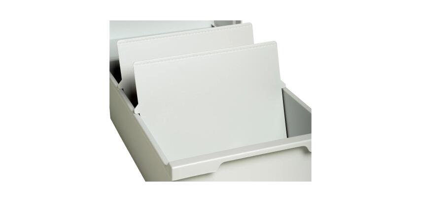 Trennplatte DIN A6 quer - Lichtgrau