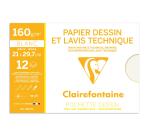 Clairefontaine Technical Drawing Paper Pack - A4 - 12 Sheets - 160gsm
