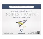 Ingres Pastel bloc collé 25F 24x30cm 130g - Blanc