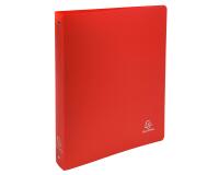 Carpeta Exacompta 4 anillas 30mm polipropileno Opaco - A4 maxi - Rojo