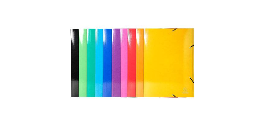 Carpetas con gomas y 3 solapas, maxi capacity Iderama® 600 g/m2 - Colores surtidos