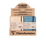CUIRISÉ Présentoir 6 x A6 Carnets souples + 4 x A6 rembordés rigides. - Assortiment mixte
