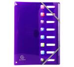 Clasificadores lomo extensible ventanas troqueladas Iderama ® PP - Tamaño: 24x32 cm para: A4 - Colores surtidos