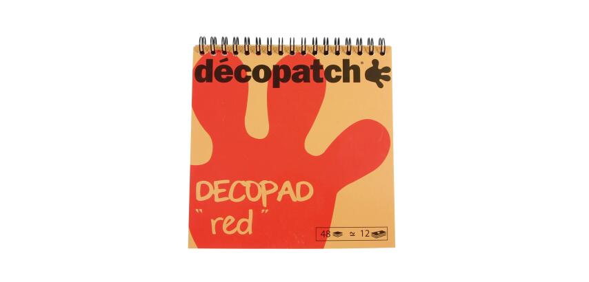 Bloc color Decopad rouge - Rouge