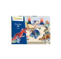 Puzzles 3D, Dino - Multicolore