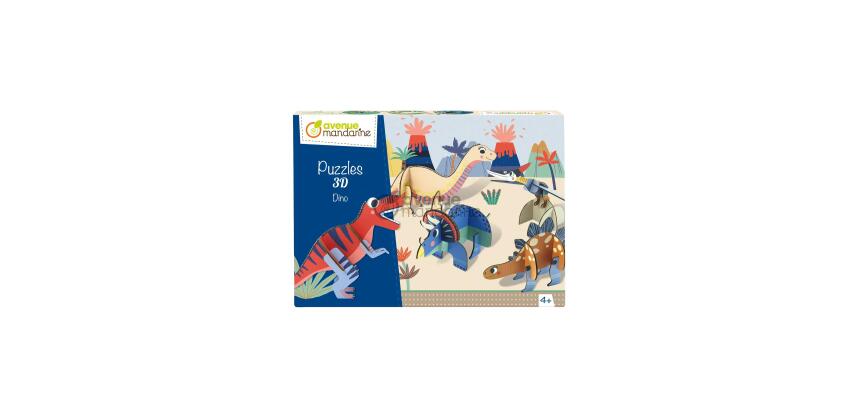 Puzzles 3D, Dino - Multicolore