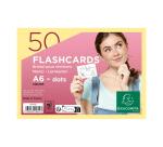 Paquet de 50 Flashcards sous film + anneau - bristol dots perforé - Format A6