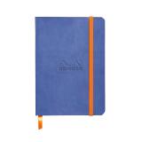 Rhodiarama carnet souple A6 144 pages dot papier ivoire 90g fermeture élastique - Saphir