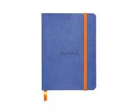 Rhodiarama carnet souple A6 144 pages dot papier ivoire 90g fermeture élastique - Saphir