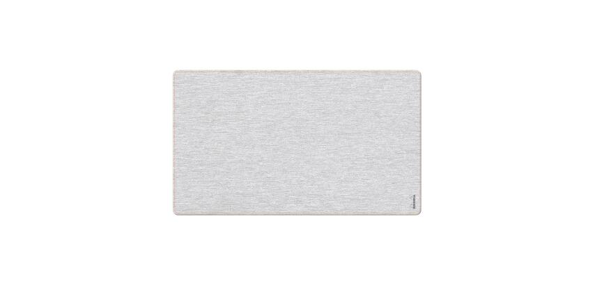 Rhodiarama sous-main souple S (60x35 cm) simili cuir italien - étui kraft - Argent