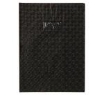 Protège-cahiers grain losange PVC 18/100ème avec porte-étiquette A4