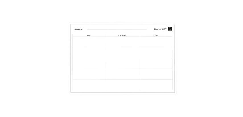 Exaplanner Magnetic Wall To Do List 60x90cm