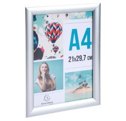 Cornice portafoto con profilo in alluminio A4 - Argento
