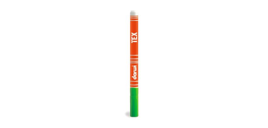DARWI Marqueur Peinture Textile Pointe Conique Fine 1mm - Vert prairie