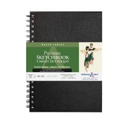 Delta Series, Skizzenbuch mit Spiralbindung, 25 Blatt 17,8x25,4cm 270g - Elfenbein