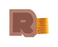 Rhodiarama porte-stylo autoadhésif 4x3 cm pour blocs carnets et agendas - Bois de rose