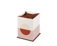 Terracotta, Pot à crayons carré 8,5x8,5x11 cm
