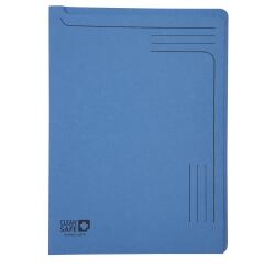 Paquet de 5 chemises coin 400g/m2 Clean'Safe - A4 - Bleu