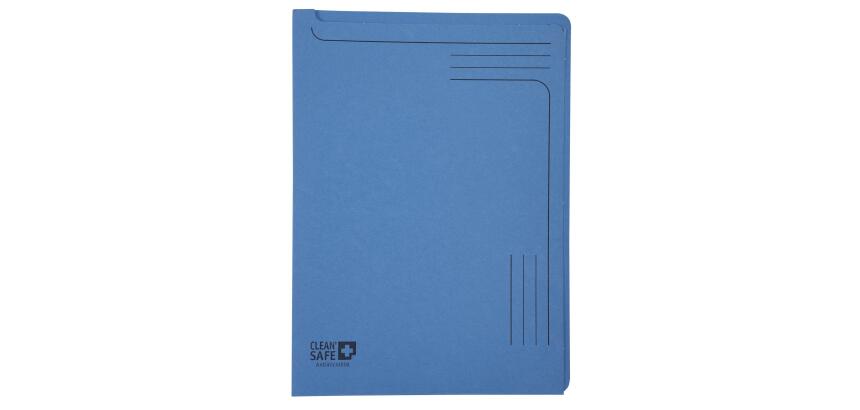 Paquet de 5 chemises coin 400g/m2 Clean'Safe - A4 - Bleu