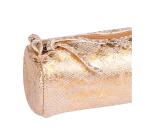 CÉLESTE CUIR Trousse ronde Ø5,5x22 cm Lazer Or
