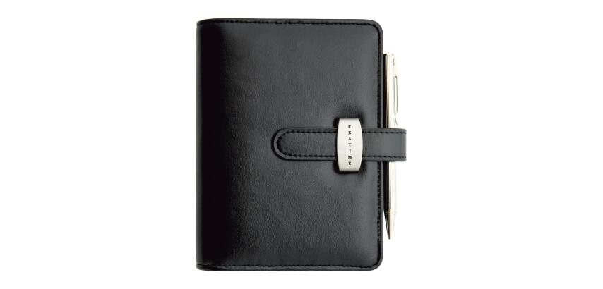 Organiseur Exatime 14 Dual 11 x 14.5 cm Semainier Septembre 2026 à Décembre 2027 -16 Mois - Noir