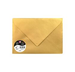 Packung mit 5 Umschlägen Pollen 162x229mm C5 120g, nassklebend - Gold