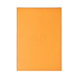 Rhodia ePURE porte-bloc avec porte-crayon + bloc N°13 petits carreaux 5x5 - Orange