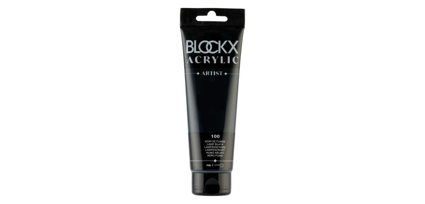 Peinture acrylique fine tube 120ml - Noir de fumée