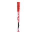 DARWI Textielverf marker met glitter, punt van van 2 mm, inhoud 6 ml, vermiljoen - Vermillon
