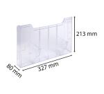 Element für Wandprospekthalter A4 horizontal, Exacryl