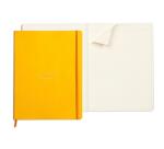 Rhodiarama cahier souple A4+ 160 pages ligné papier ivoire 90g - Jonquille