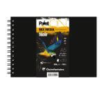 Clairefontaine Paint'ON Black Spiral Sketchbook - A5 - 30 Sheets - 250gsm