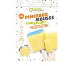 Pinceaux mousse - Jaune