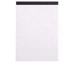 Rhodia Touch - Maya Pad - bloc agrafé A5 50f réglure cross'n'dot papier Maya blanc 120g - Noir