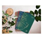 FOREVER PREMIUM Stapled Notebook 100% Recycled A5 96 Lined Pages White Recycled Paper 90 g - Brick Red