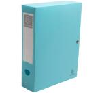 Archivbox mit Druckknopf, Rückenbreite 80mm, Recycling-PP, Skandi - Farben sortiert