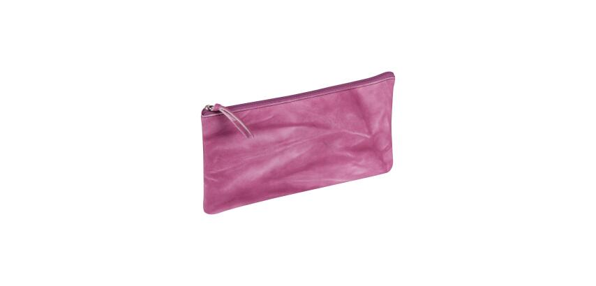TIE&DYE Trousse plate 22 x 11 cm, rose violine - Rose violine