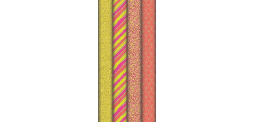 Kraft brut 70g, Neon 2x0,70m prés. 30rlx - Assortiment
