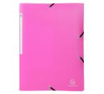 3 Flap Folders with Elastic Straps Opak Polypropylene A4.