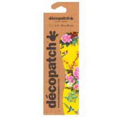 Décopatch 3 identieke bladen - ref 750. - Geel|